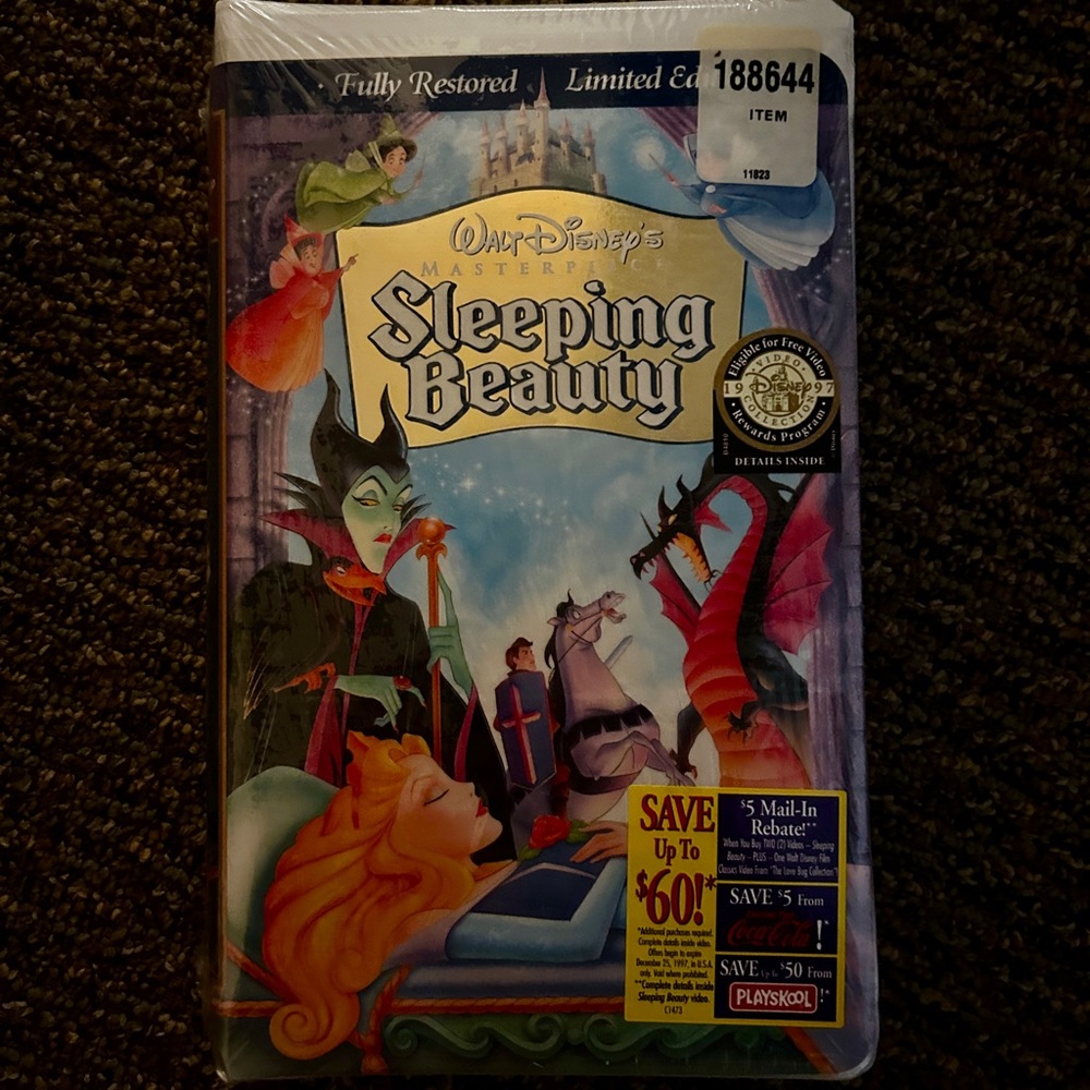 Vintage VHS Tape Sleeping Beauty